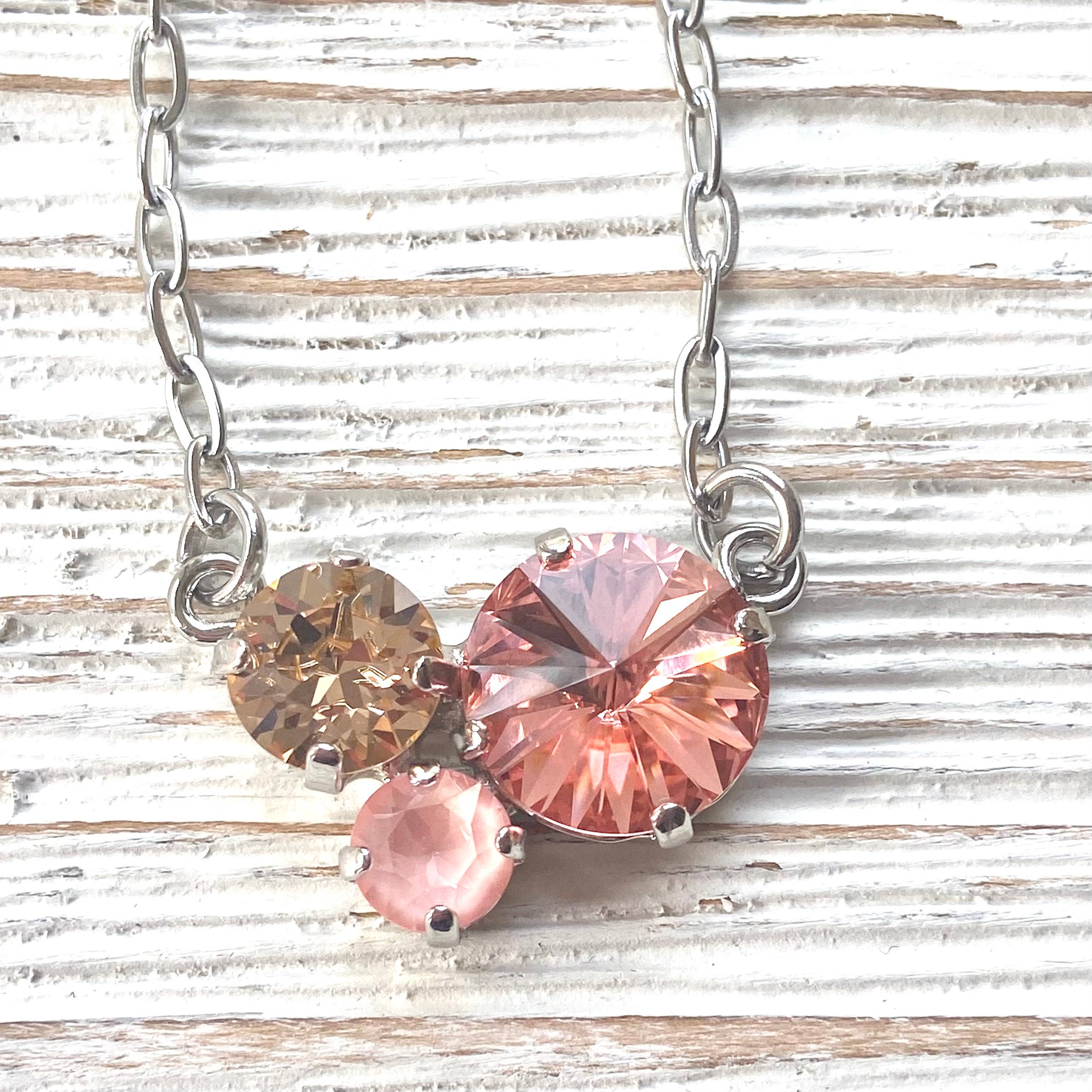 VB&CO Designs Handmade Jewelry - Wholesale Jewelry Set - Crystal jewelry coral crush Swarovski boutique flamingo14