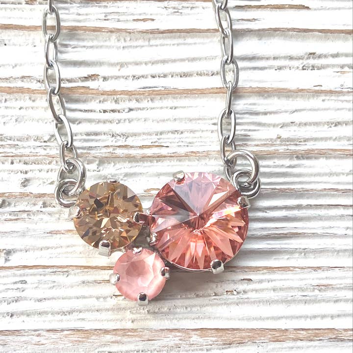 VB&CO Designs Handmade Jewelry - Wholesale Jewelry Set - Crystal jewelry coral crush Swarovski boutique flamingo14