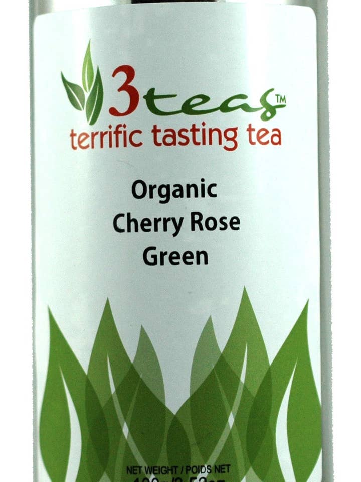 Organic Cherry Rose Green for wholesale by 3 Teas