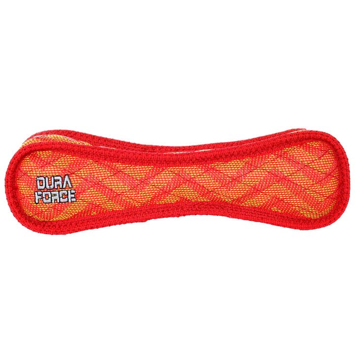 DuraForce Bone ZigZag - Red and Red for wholesale by Tuffy Dog Toys - VIP Products