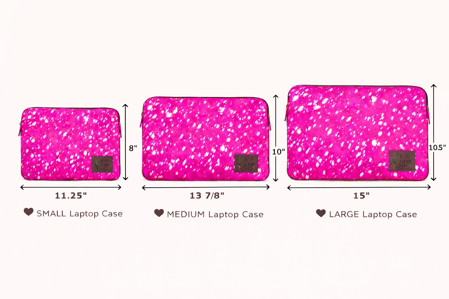 Boho Ranch Shop - Wholesale Laptop/Tablet Case - Women's - Cowhide Laptop Computer Tech Sleeve Pouch - Leather Back2