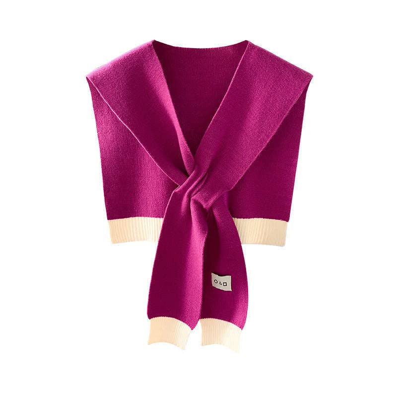 VividLux - Wholesale Wrap - Women's - Cozy Colorblock Knit Shawl6