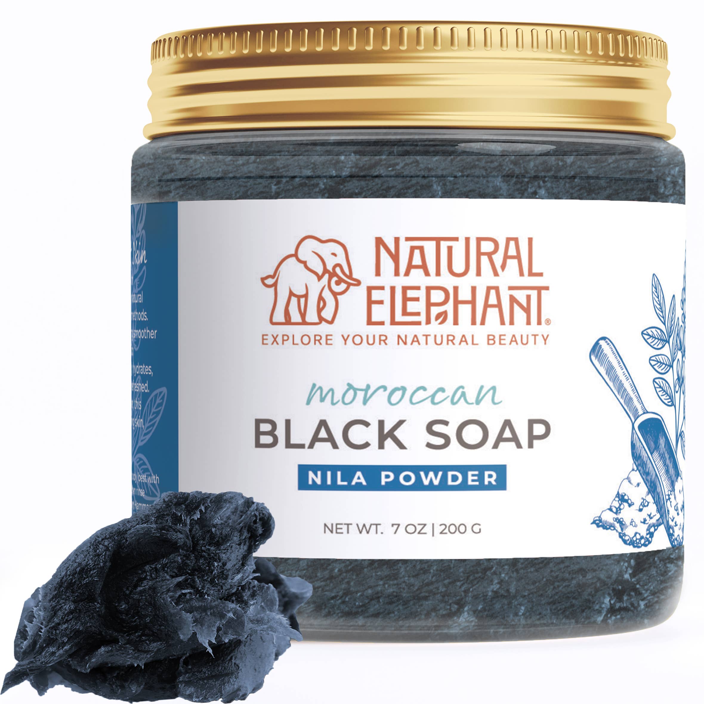 Natural Elephant - Wholesale Zeepblok - Marokkaanse zwarte zeep1