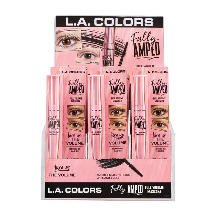 PINEAPPLE Beauty - Wholesale Mascara - LA Colors CAD490 Fully Amped Mascara Display Set - 18pc