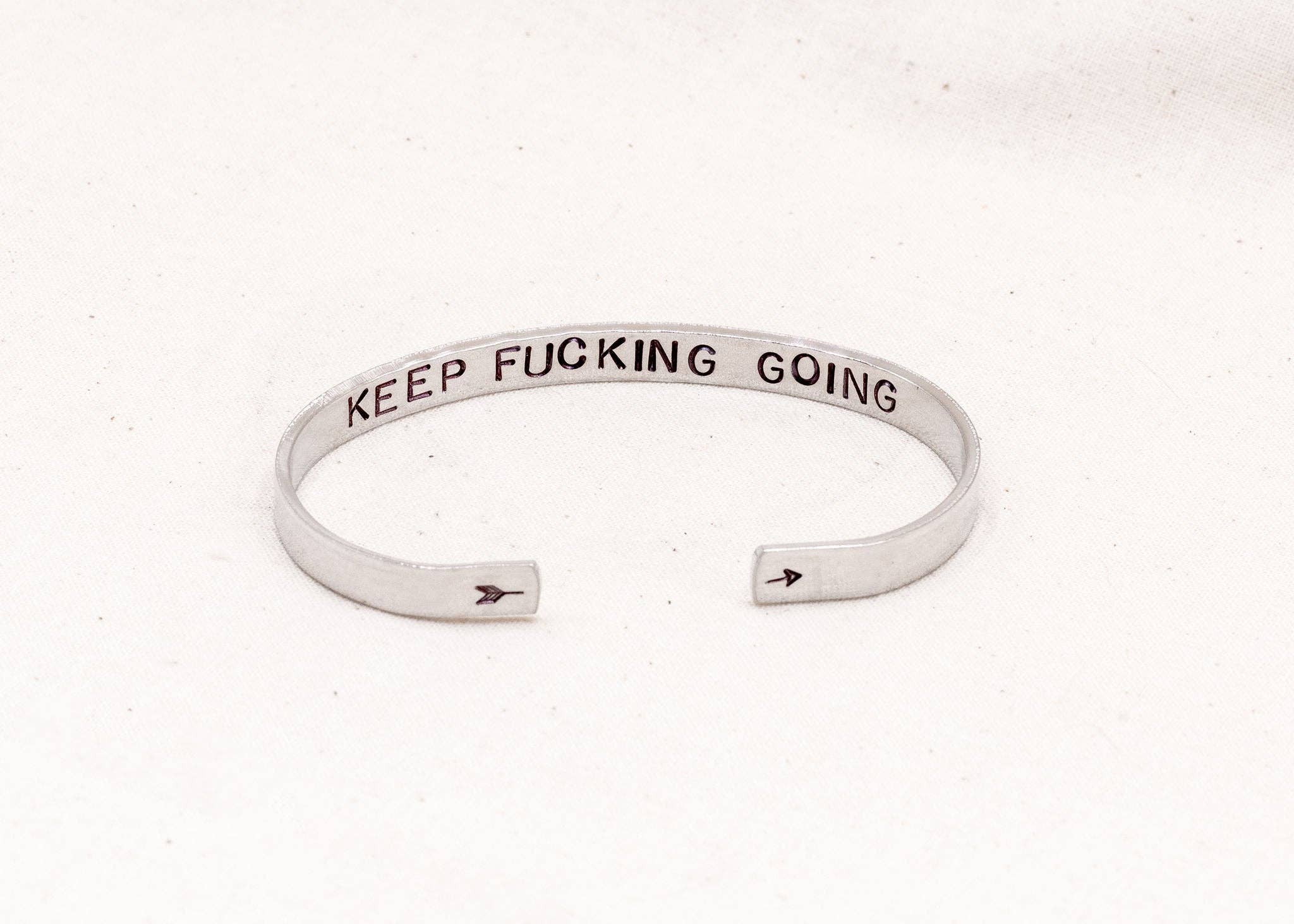 Nautically Northern - Wholesale Cuff Bracelet - "Keep F***ing Going" Cuff Bracelet4
