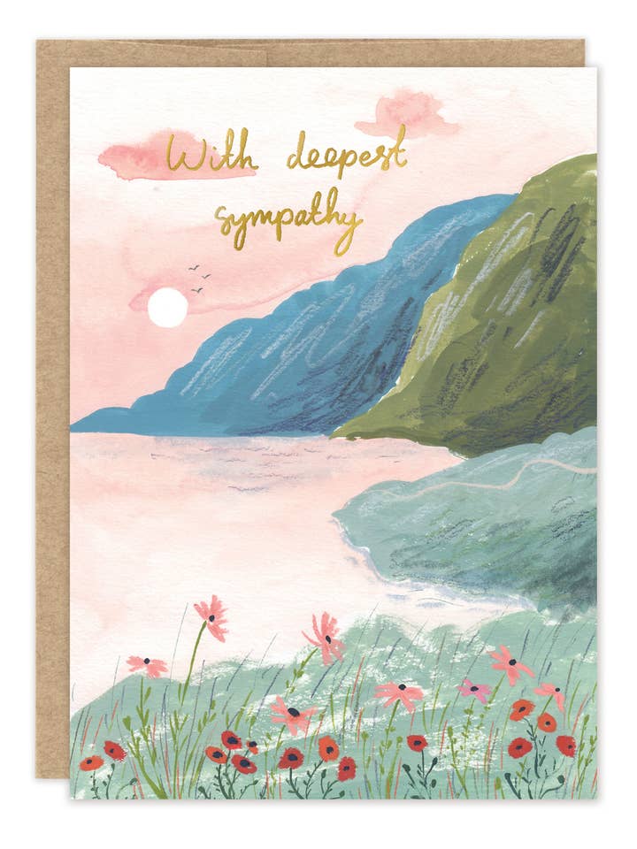 Lakeshore Sympathy Card for wholesale by Biely & Shoaf