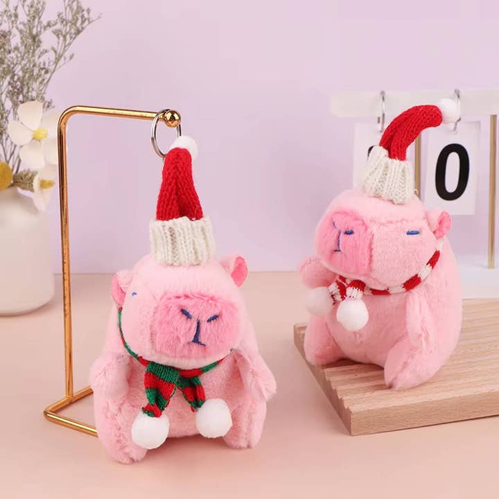 Buddha Yoga - Wholesale Keychain - Unisex - Capybara Christmas Decoration Keychain - Assorted
