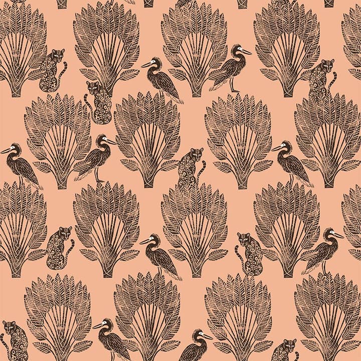 PALM vliesbehang in de kleur Aube voor wholesale door Fox And Roses