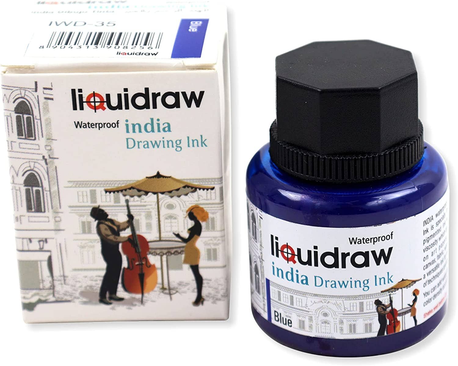 Liquidraw - Vente Tampons encreurs - Encre de dessin colorée Liquidraw Encre de Chine, imperméable, 35 ml18