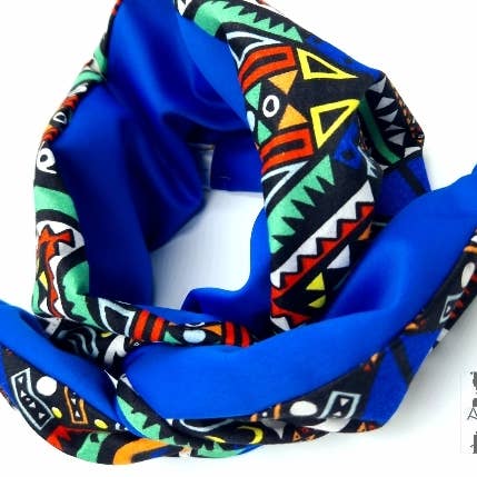 Håndlavet wire-twist hårbånd i moderne kente for engroshandel hos Akrasiboutique