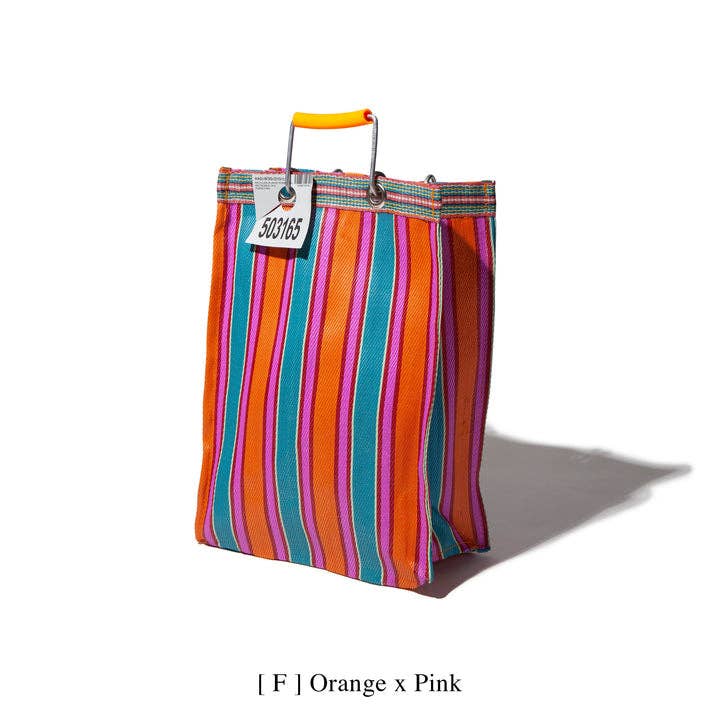 Puebco - Wholesale Tote Bag - Women's - RECYCLED PLASTIC STRIPE BAG - Rectangle D155