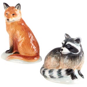 Magnetic Salt and Pepper Shaker - Racoon and Trash 