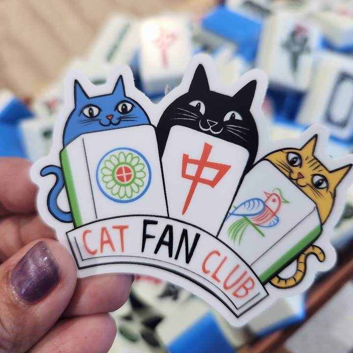 Mahjong Cats (Cat Fan Club) Sticker
for wholesale by Lili Chin Art