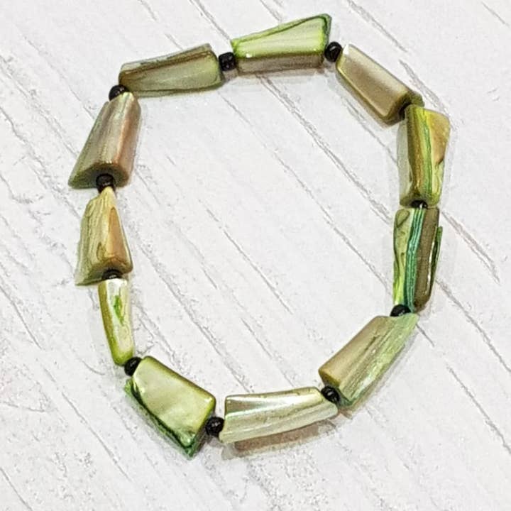 Pulsera de conchas con 6 mm / SB-2056 para venta al por mayor de Gloria-Maris