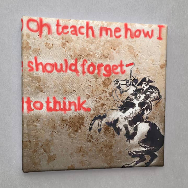 #01198 Teach Me Street Art Canvas Print for wholesale by Eicie