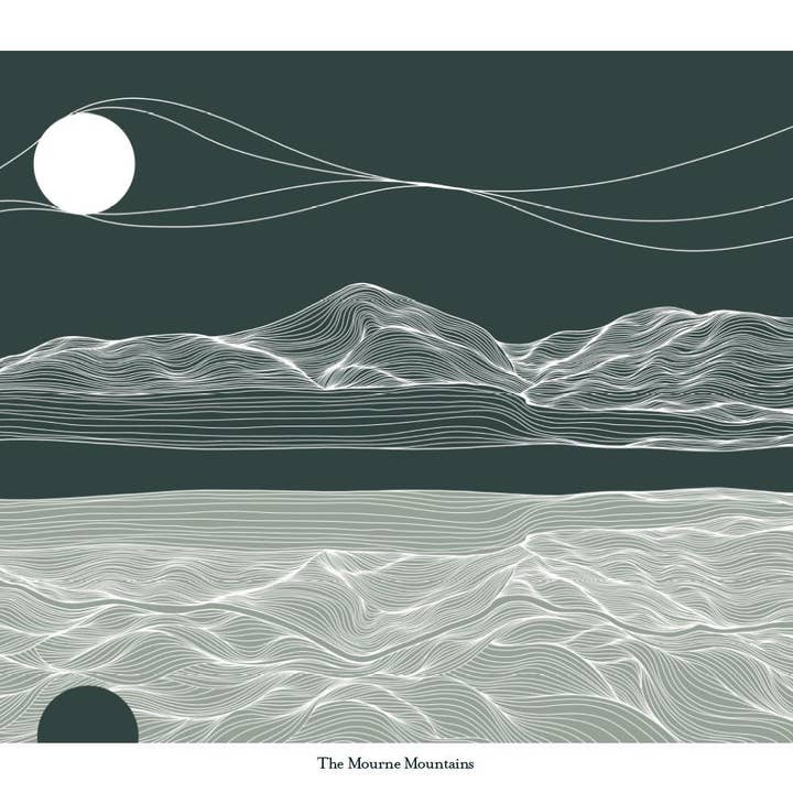 Emily Mckeagney Design - Wholesale Art Print - Mourne Mountains, Co.Down, Ireland Giclée Print1