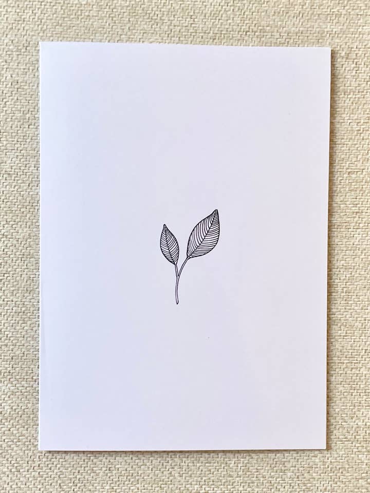 Blatt-Grußkarte für den Großhandel von CharmCardCollection