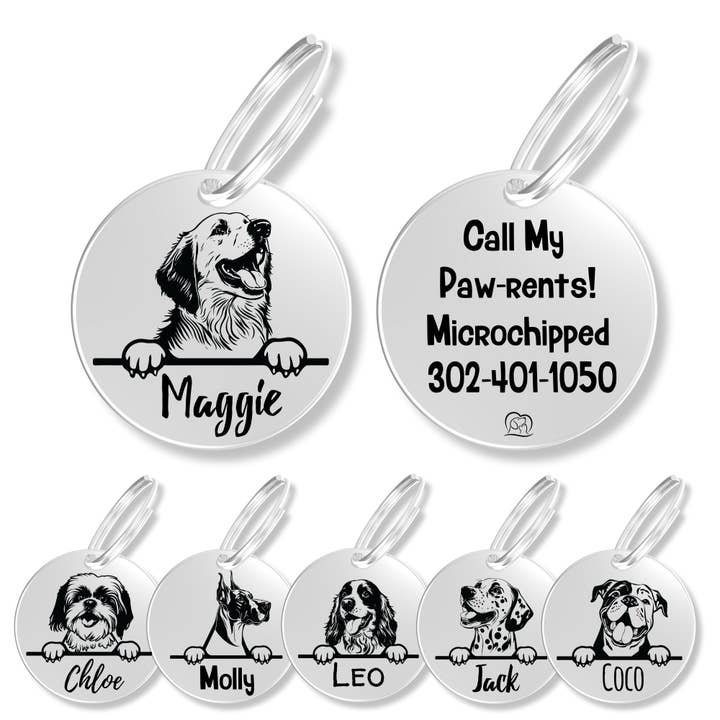 PawFurEver - Wholesale Pet identification tag – Dog - Personalized Breed Dog Tag (Pyranees)
