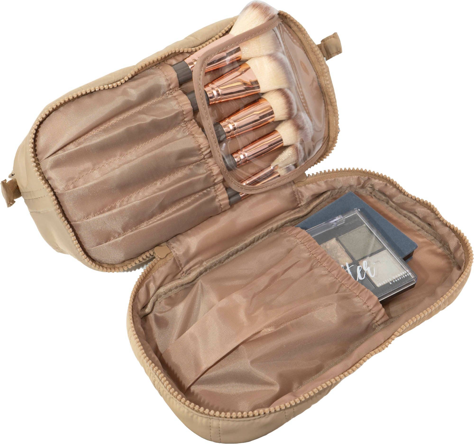 Magid – wholesale Toiletry bag – women's – Max Studio Tubular Quilted Nylon Toiletry Pouch9