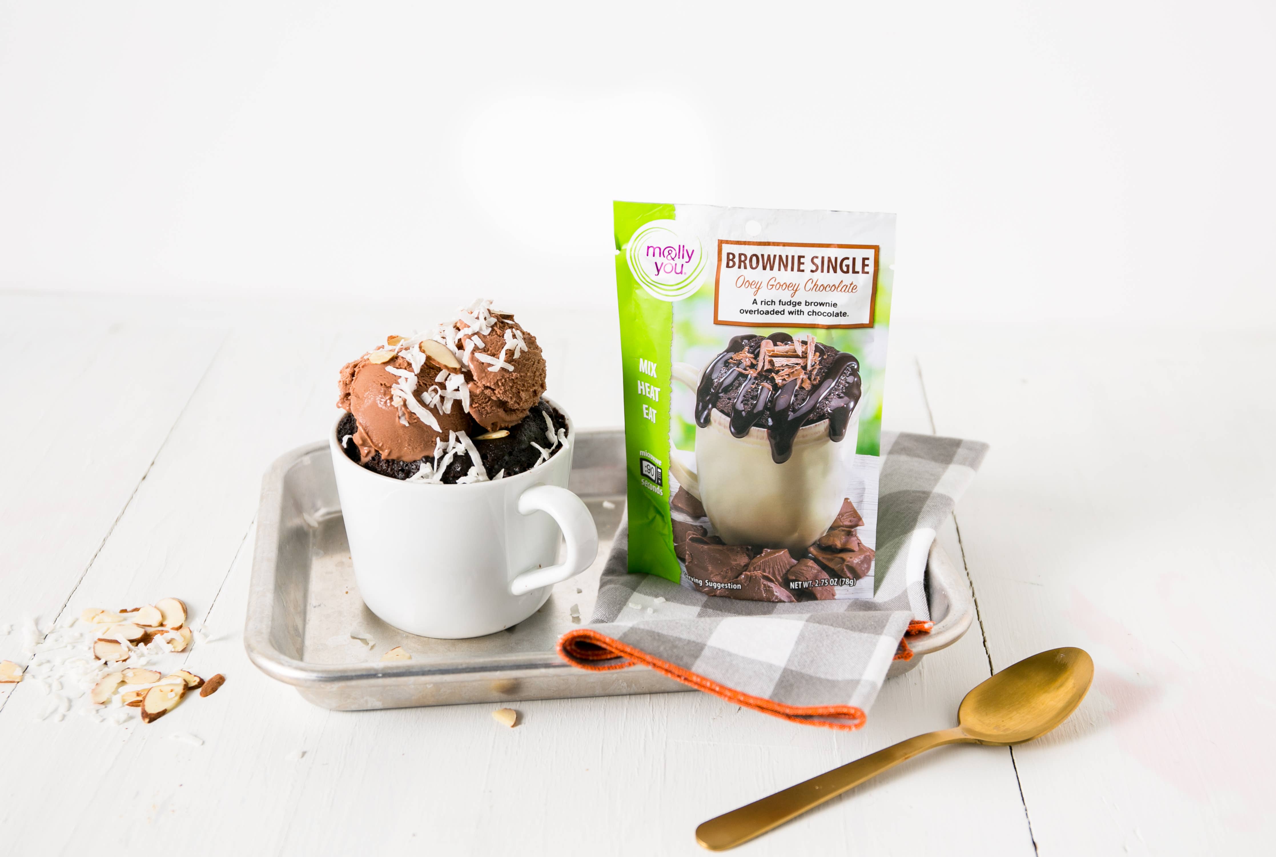 molly&you® – Engroshandel Browniemix – Ooey Gooey Chokolade Brownie Mikrobølgeovn Enkelt4