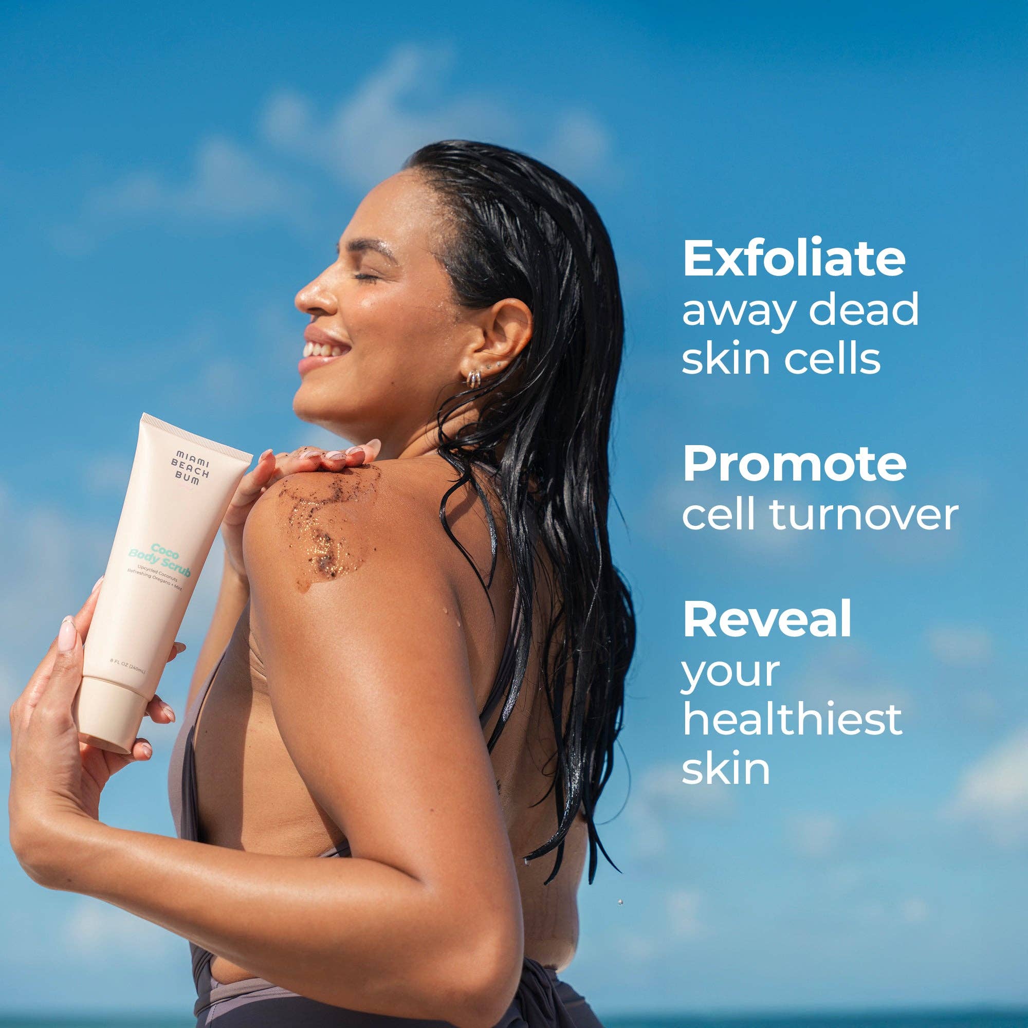 Miami Beach Bum – Esfoliante corporal por atacado – Esfoliante Corporal Coco1
