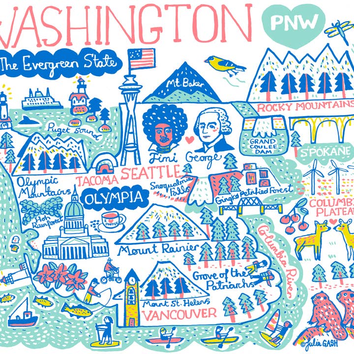 Design a forma di città di Washington per la vendita all'ingrosso da parte di Parkwood Springs