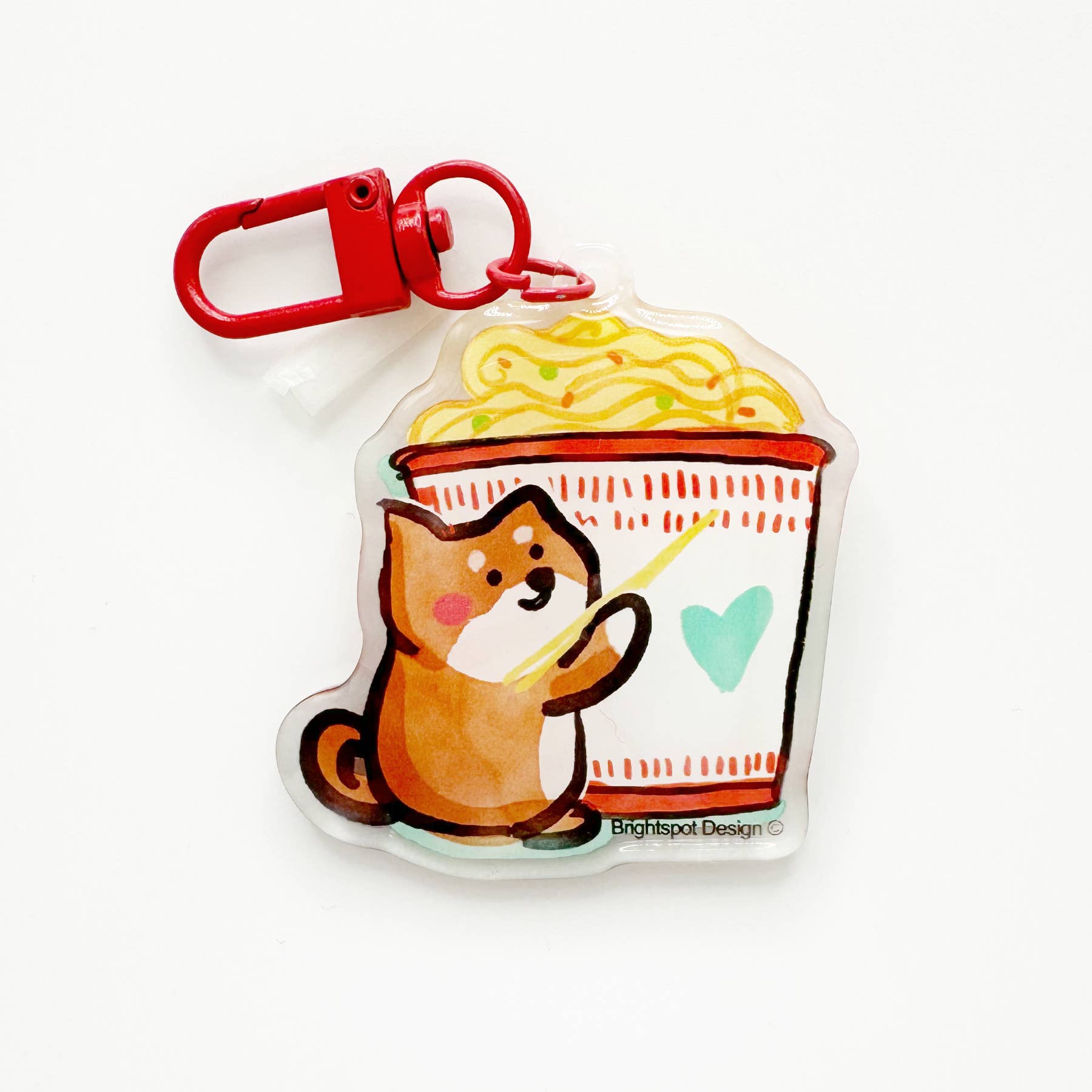 Brightspot Design - Wholesale Keychain - Unisex - Dog Ramen Keychain