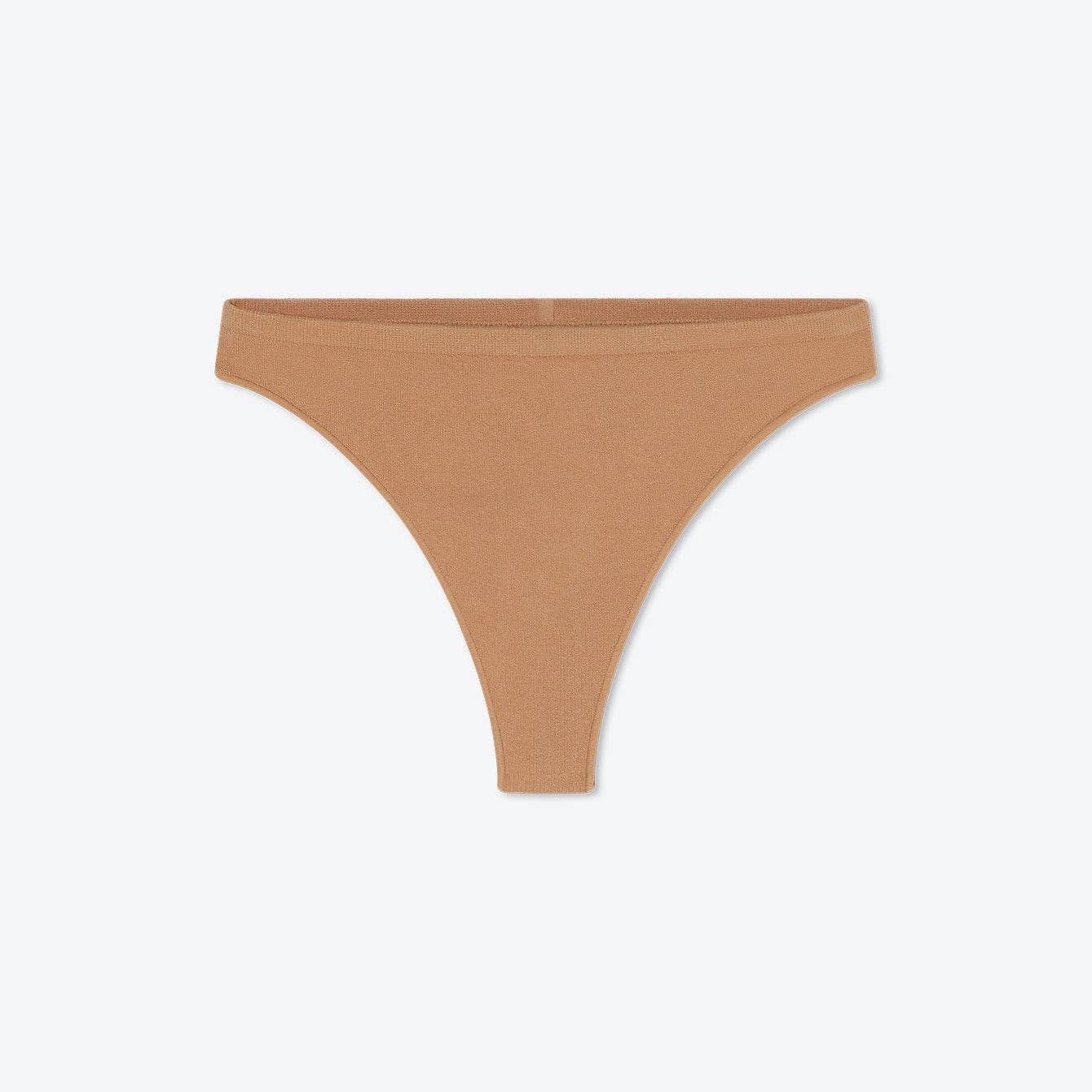 Hushed Tan Seamless Modal High Cut Thong for wholesale on Faire4
