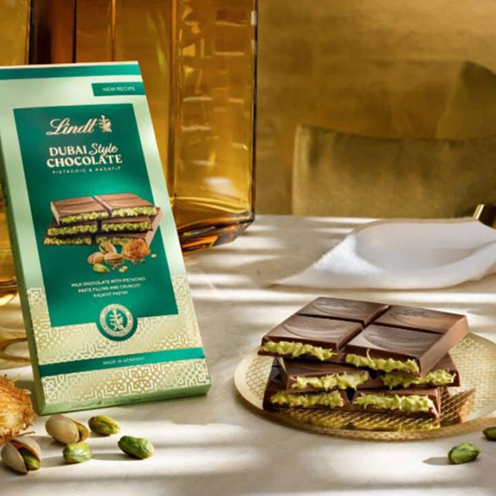 Chocolate Lindt Estilo Dubai 145g por atacado de Nordicbangers - Swedish Candy Supply