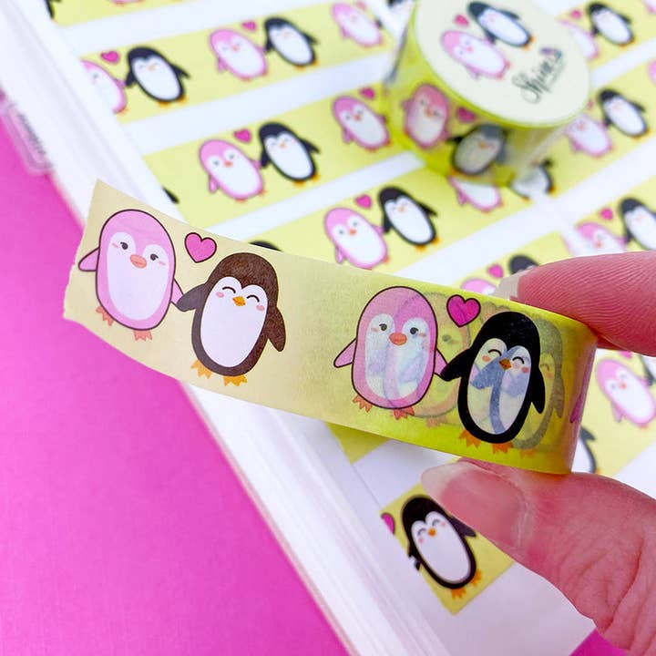 Ruban adhésif washi Popsicle & Pickle Penguin pour la vente par Shine Sticker Studio