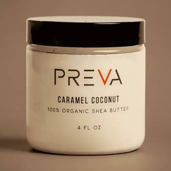 Organic Body Butter + Caramel Coconut for wholesale by Preva Body