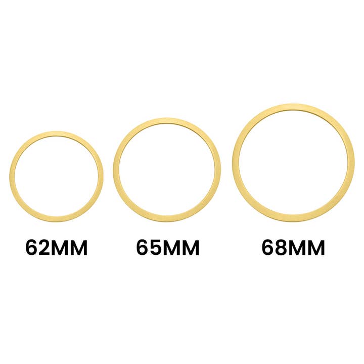 WJW - Wholesale Bangle Bracelet - Stainless Steel 18K Gold PVD Coated Blank Bangle Bracelet