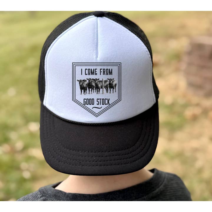 I come from good stock cow hat - Kid Hats for wholesale by Brimrose Hat Co