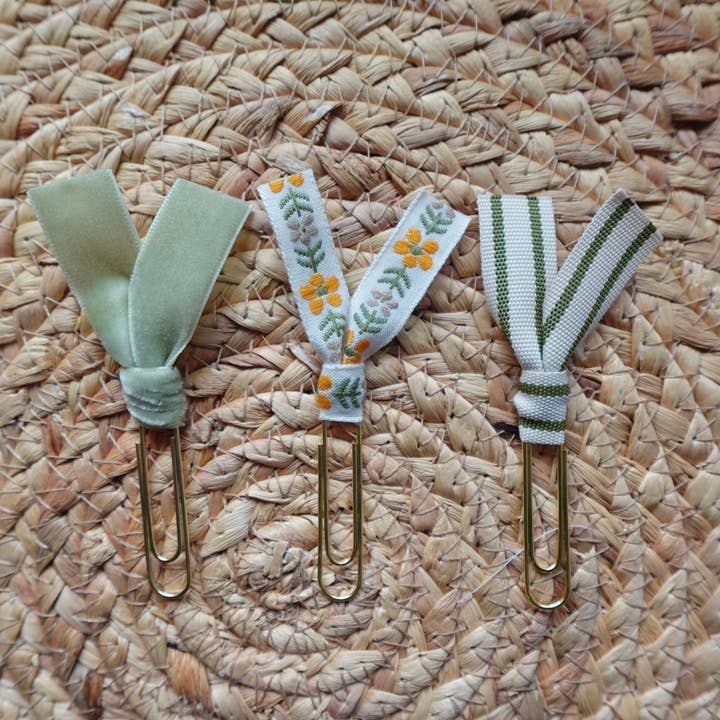 Kindness On Cotton - Wholesale Bookmark - Garden Grace Trio – Handmade Ribbon Bookmark5
