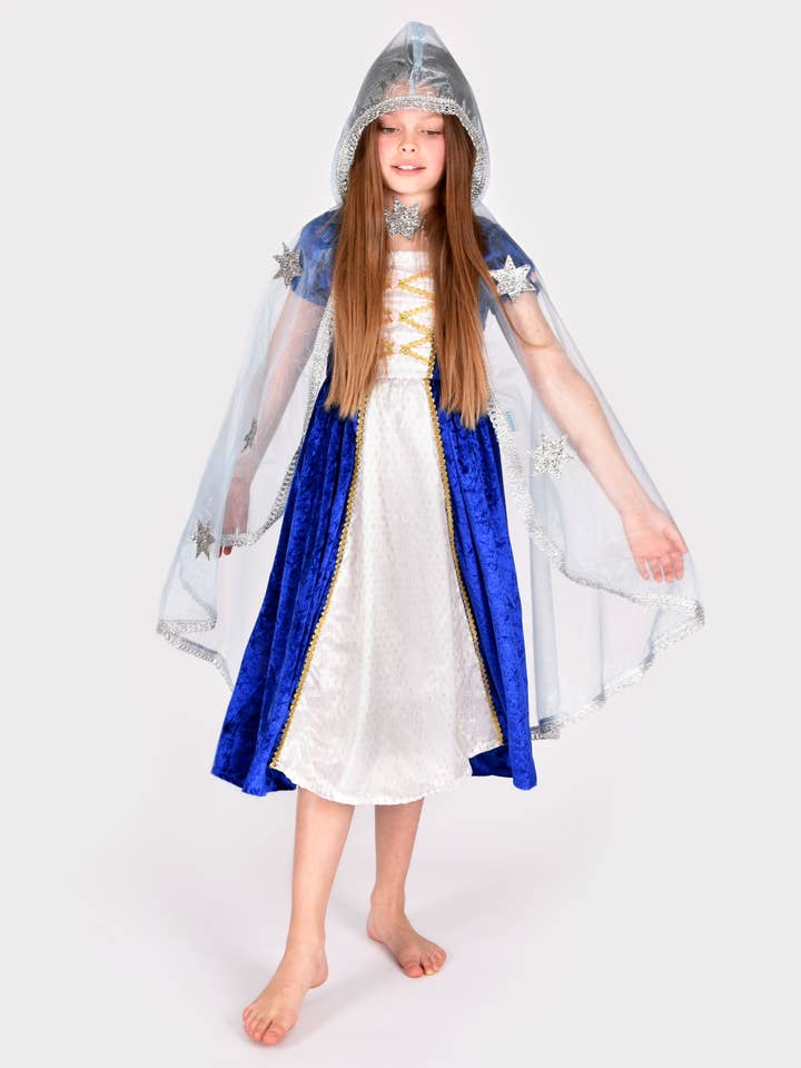 Cape Princess Blå Organza 98-128 Cl 3-8 År för wholesale av Den Goda Fen