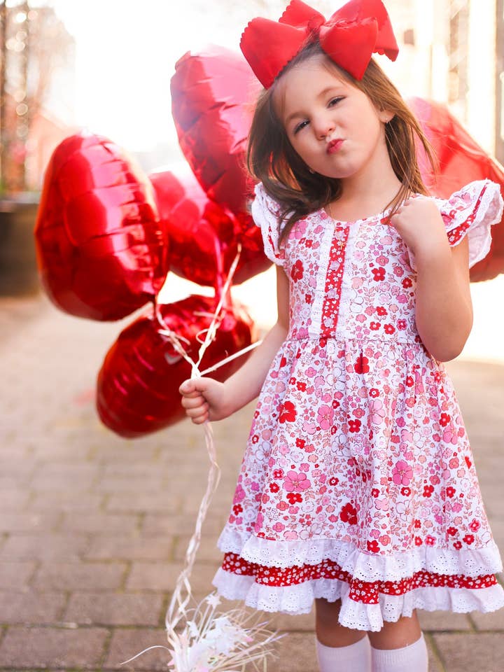 Twirl Dress | Love Blooms for wholesale by Eliza Cate and Co