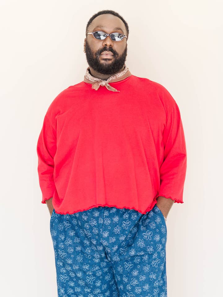 Nettle Studios - Wholesale Sweatshirt - Unisex - Size Inclusive Plus Size Gender Neutral Red Sweatshirt Tee2