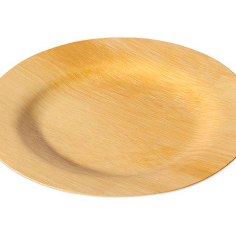 Assiette en bambou réutilisable de 11" - 10/sac pour la vente par Island Bamboo