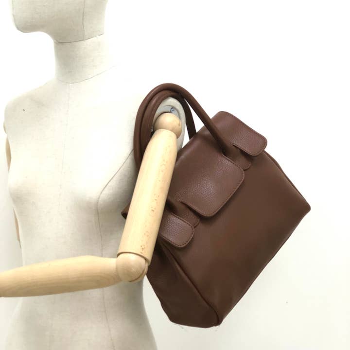 Sook Stainable - Wholesale Shoulder Bag - Women's - Julienne - Handheld Genuine Leather Envelope Bag Medium9