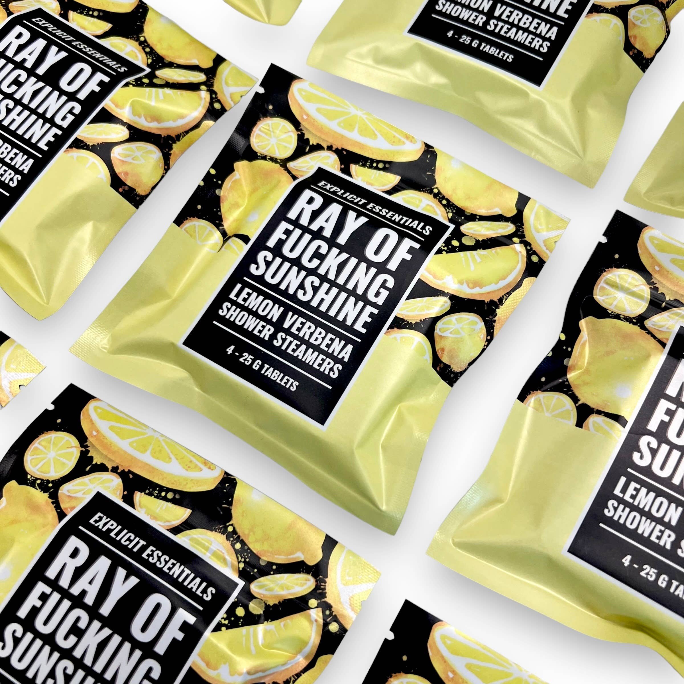 Explicit Essentials - Vente Bombe de douche/galet bien-être pour la douche - Vapeurs de douche Ray of F&cking Sunshine2