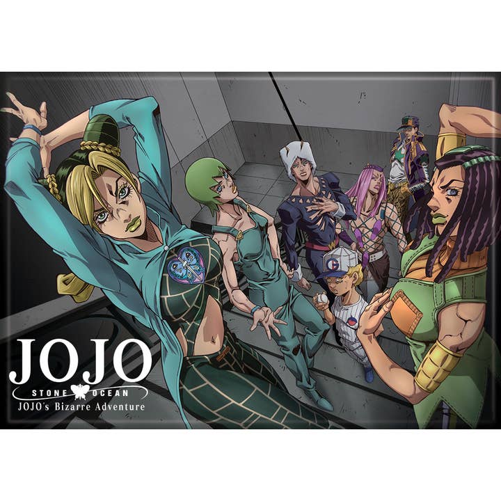 Anime Jojo Stone Ocean Group Magnets 2.5" X 3.5" for wholesale by Ata-Boy