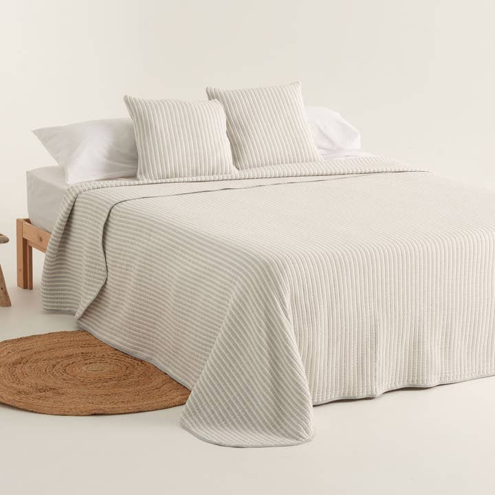 GAMUSI - Wholesale Quilt - NISA light cotton jacquard striped bedspread5