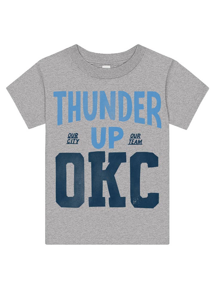 Shop Good - Wholesale Screen Printed T-Shirt - Kids - Thunder Up OKC Kids Tee - Oklahoma City Thunder0