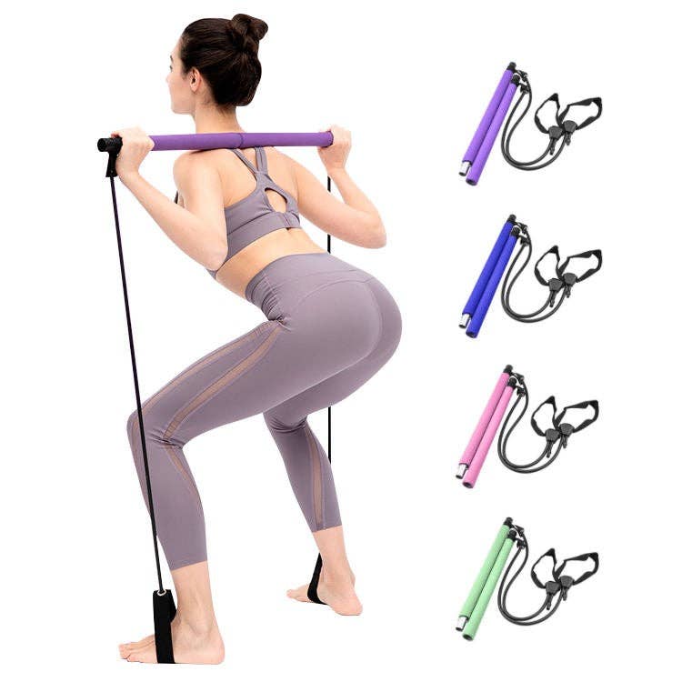 VIGOR - Wholesale Yoga Strap/Band - Indoor Exercise Portable Multi functional Yoga Stick Pilates1
