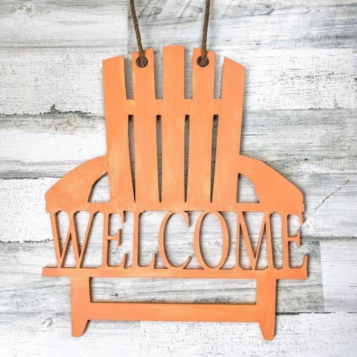 B-Cozy Home Decor – Cabide de porta por atacado – Gancho de porta de cadeira de praia bem-vindo, decoração de porta de verão, grinalda1