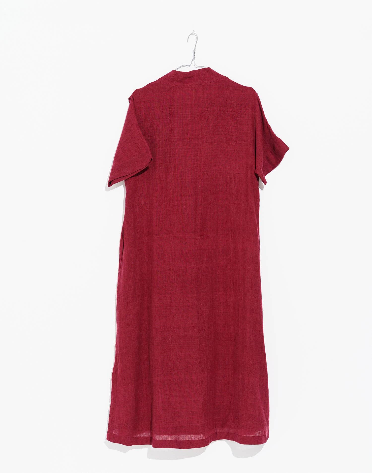 World of Crow llc – wholesale Dress – Women's – Deep wine organic cotton long dress4