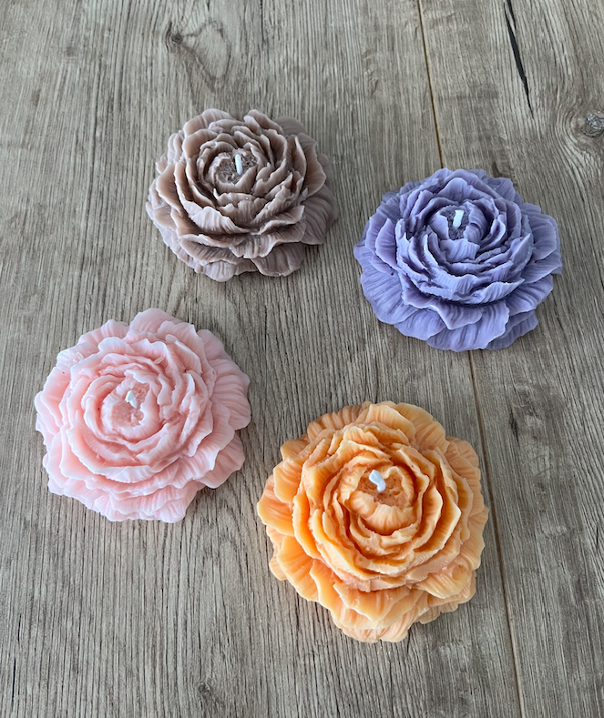 Lunelly - Wholesale Novelty Candle - Peony flower candle3