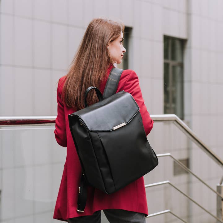 P.MAI - Wholesale Backpack - Women's - Astrid Vegan Backpack - Charcoal