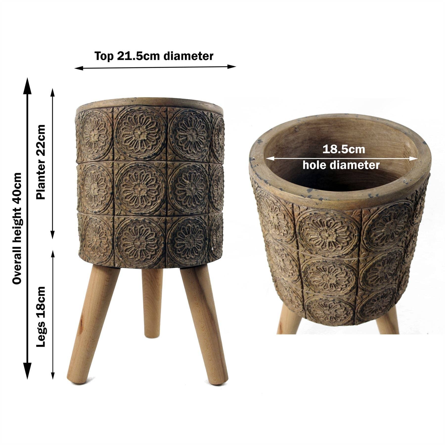 Leaf Design UK LTD - Wholesale Plantenpot - Bloemen Composiet plantenbak met standaard1