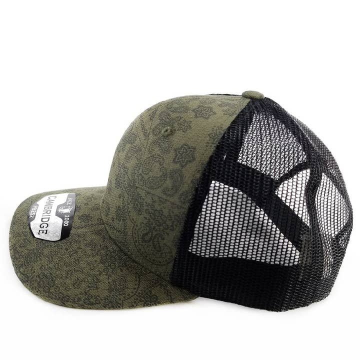 DOBBI - Wholesale Trucker hat – Women’s - CAMBRIDGE PAISLEY MESH TRUCKER HAT5